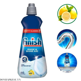 Nước làm bóng finish 400ml hương chanh - làm bóng bát đĩa tạo độ sáng bóng hoàn hảo