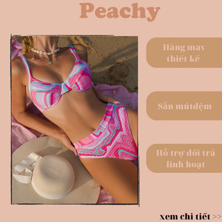 Peachy bikini pv31 - set bikini hai mảnh gọng mút cạp cao