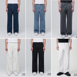 Quần jeans Musinsa wide fit Hàn Quốc chính hãng