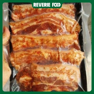 [Hỏa tốc HCM] Ba rọi heo 1 nắng ướp xả ớt túi 500g, chiên, nướng đều ngon - Reverie Food