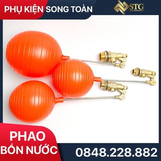 Phao Cơ & Van Bồn Nước - Bằng Đồng Thau Bóng Nhựa Tự Động Ngắt Khi Nước Đầy - Điều Chỉnh Bằng Phao Nổi