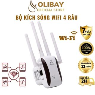 Bộ Kích sóng wifi 4 râu wireless 300Mbps không dây cực mạnh, cục thu phát mở rộng wifi phát xuyên tường kết nối xa sóng