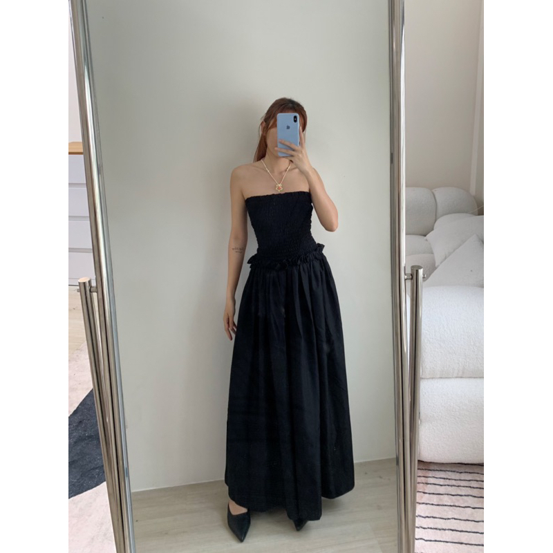 Đầm ống cup nguc - Đầm ống nữ dáng dài maxi (Nhấn mạnh là form dài phủ chân như mẫu) | BigBuy360 - bigbuy360.vn