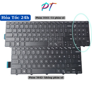 Bàn phím cho máy laptop dell 3541 zin có bàn phím số , dell 3442 zin không có phím số
