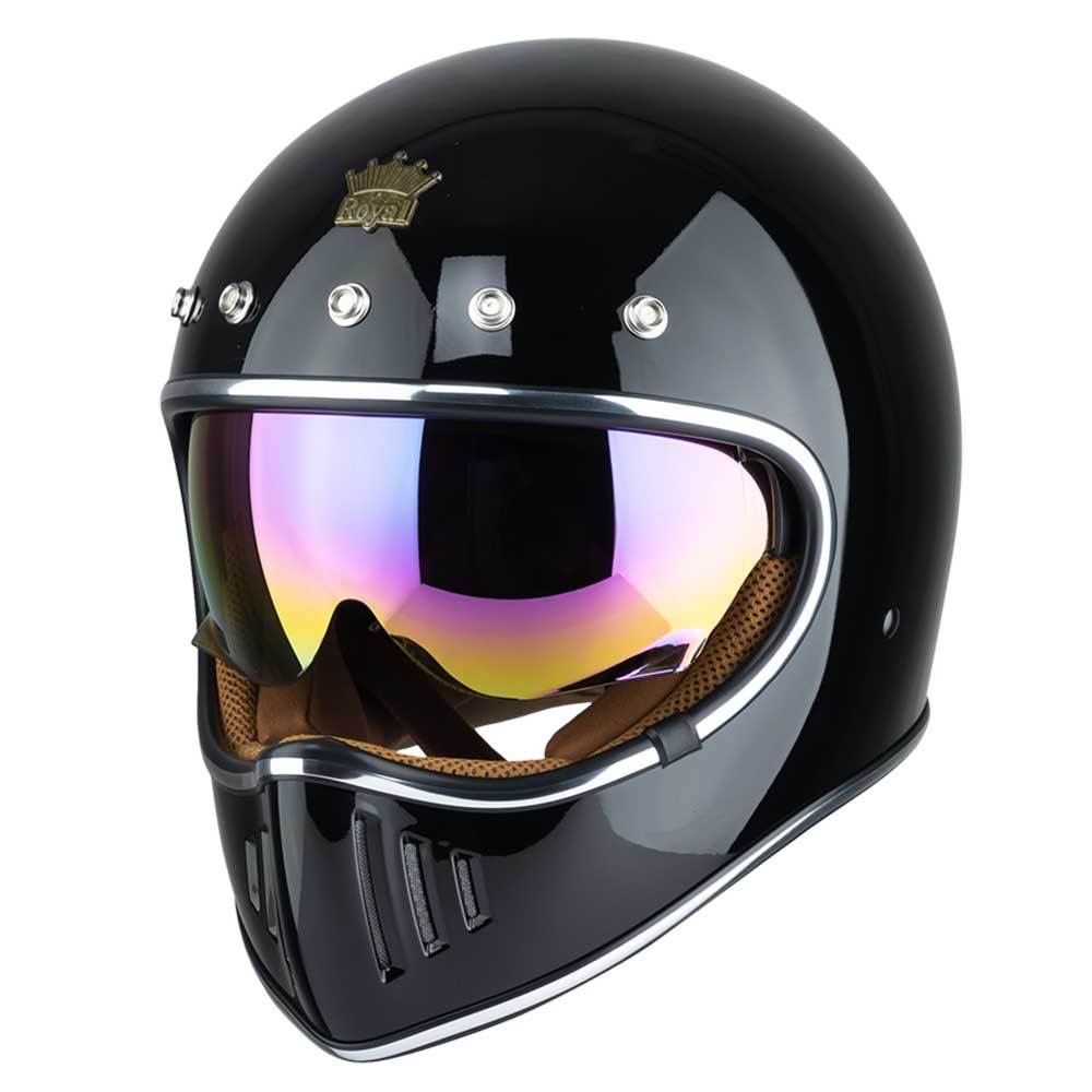 Mũ bảo hiểm fullface Royal M141k kính âm cao cấp, H1classic size L XL có nhiều màu đen trắng