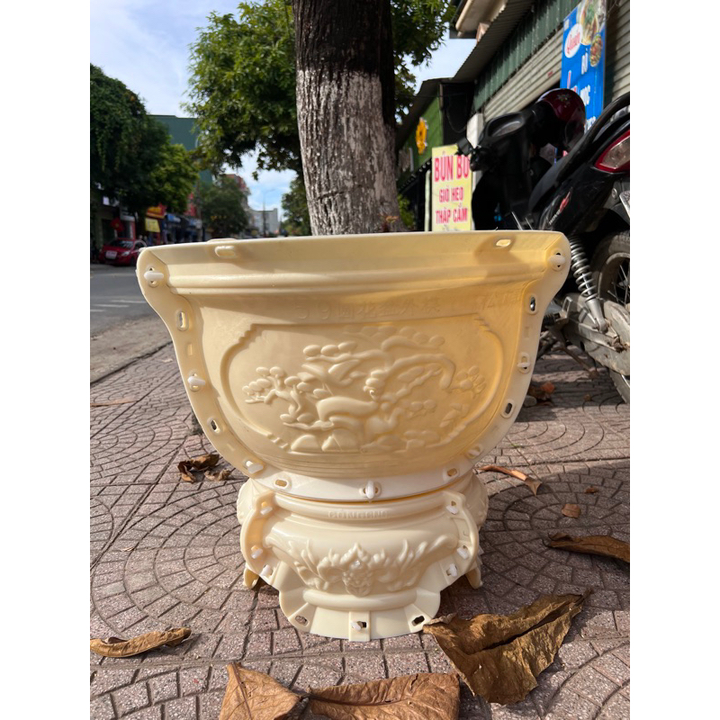 Bộ khuôn  đúc chậu cảnh ABS tròn 60 ( Có đế )