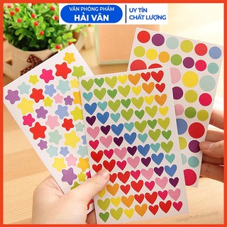 Miếng dán sticker hình trang trí sổ tay nhật ký họa tiết dễ thương đơn giản tiện dụng