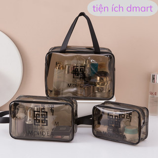 set túi đựng mỹ phẩm chống thấm nước, túi đựng đồ du lịch khoá kéo gọn gàng 01588