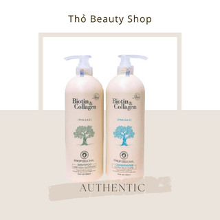 Gội xả chống rụng tóc và kích thích mọc tóc Biotin & Collagen cặp 500ml