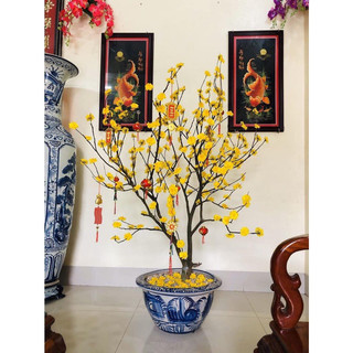 Hoa mai giả, hoa đào giả trang trí Tết