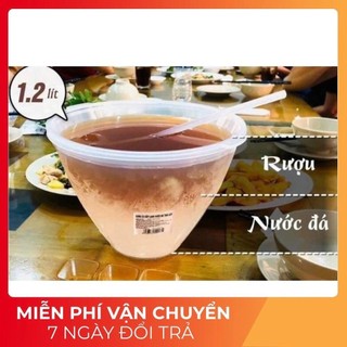 Ca đựng rượu việt nhật tặng kèm gáo múc , bát đựng rượu cao cấp