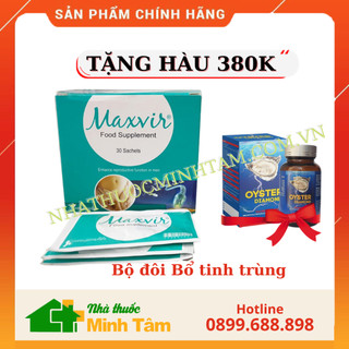 [Cao cấp] BỔ TlNH TRÙNG MAXVIR - Tăng số lượng - Giảm dị dạng - Tăng độ di động tinh trùng - Tăng khả năng thụ thai