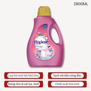 Nước Giặt Hygiene Thái Lan Giặt Xả Quần Áo Lưu Mùi  Thơm Lâu Dùng Cho Giặt Tay & Máy 2800ml/2500ml