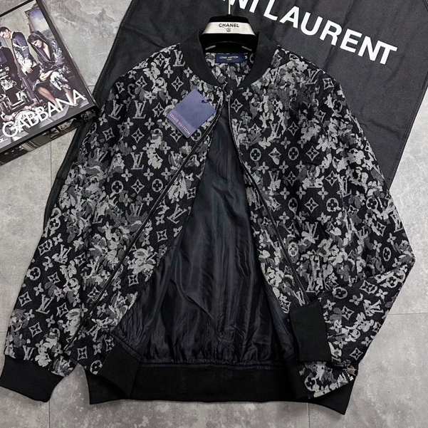  Áo khoác gió áo bomber mẫu hot hai lớp ấm áp cho mùa thu đông màu loang phong cách cực chất-ÁO LV 