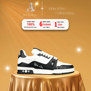 Giày Louis Vuitton Donkey Đen Trắng , giày Lv 54 trainer Donkey bản cao cấp nhất thị trường