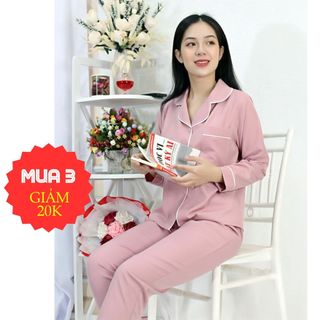 Đồ ngủ pijama P2 Set đồ nữ mặc nhà dài tay Lụa 108 thoải mái nhẹ nhàng