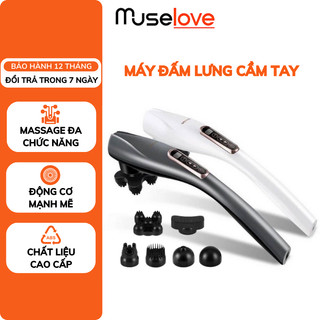 Máy đấm lưng massage cầm tay deladep đa năng massage toàn thân cao cấp 6 đầu massage thay thế, giảm đau hiệu quả