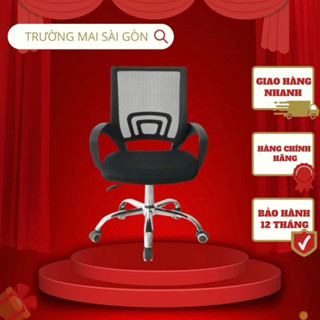 ghế xoay làm việc văn phòng lưng lưới xoay tròn 360 độ cao cấp Trường Mai Sài Gòn