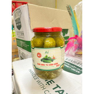 Dưa chuột dầm dấm AI lọ 420g ngon - giòn