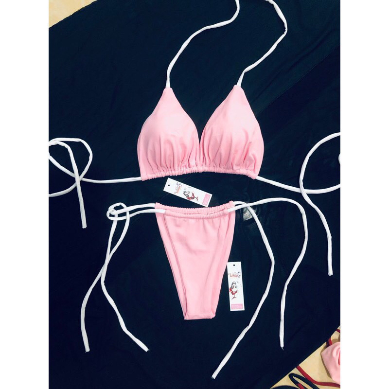 Bikini Đồ Bơi 2 Mảnh Basic Cột Dây Tam Giác Đẹp Quyến Rủ Nhiều Màu | BigBuy360 - bigbuy360.vn