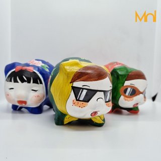 Heo đất handmade - ninja lead khăn trải bàn