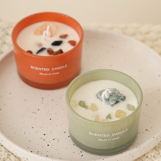 Hũ nến thơm phòng Relax at home tinh dầu trị liệu - Quà tặng phù hợp để decor trang trí phòng, bàn làm việ