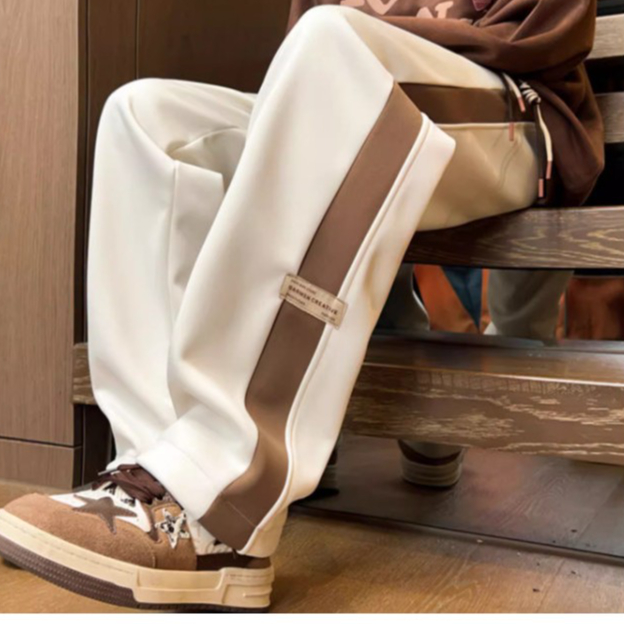 Quần nỉ jogger,Quần Ống Rộng nam nữ Phong Cách Hàn Quốc mặc cực chất-phối line