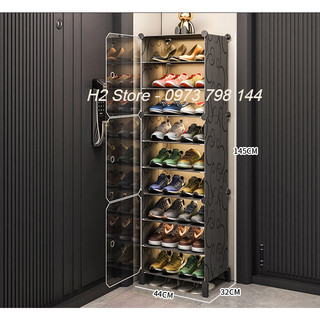 Tủ nhựa để giày dép lắp ghép đa năng thông minh chia ô, 1 ô để được 2-3 đôi giày - H2 Store