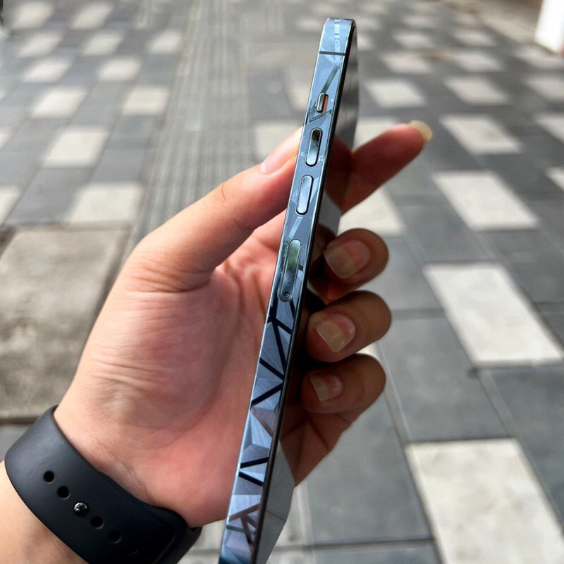 Miếng Dán Viền PPF 4D kim cương dành cho Iphone 16 promax 15 pro max 14 pro max 13 pro max 12 pro ma