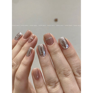 Tráng Gương Ánh Bạc móng tay