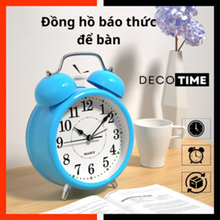 Đồng hồ báo thức để bàn,Đồng hồ để bàn chuông lớn,Đồng hồ trang trí phòng ngủ DECOTIME