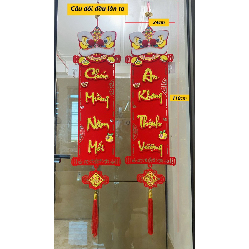hình lân treo cửa
