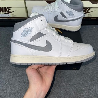 Giày Air Jordan 1 Mid White Shadow LikeAuth
