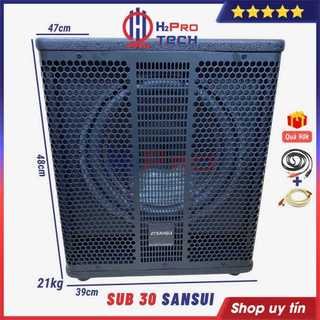 Loa Sub Điện Bass 30 Sansui 350W Công Nghệ Nhật - Tặng Dây AV, Sub 30 Siêu Trầm Bass Mặt Cao Cấp