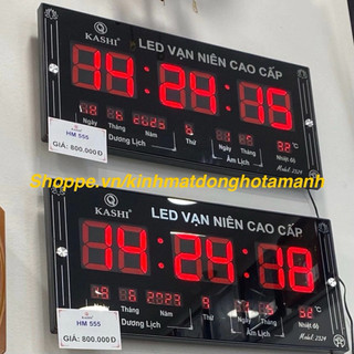 Đồng hồ led vạn niên kashi hm555, hàng chính hãng cao cấp chuẩn lịch âm