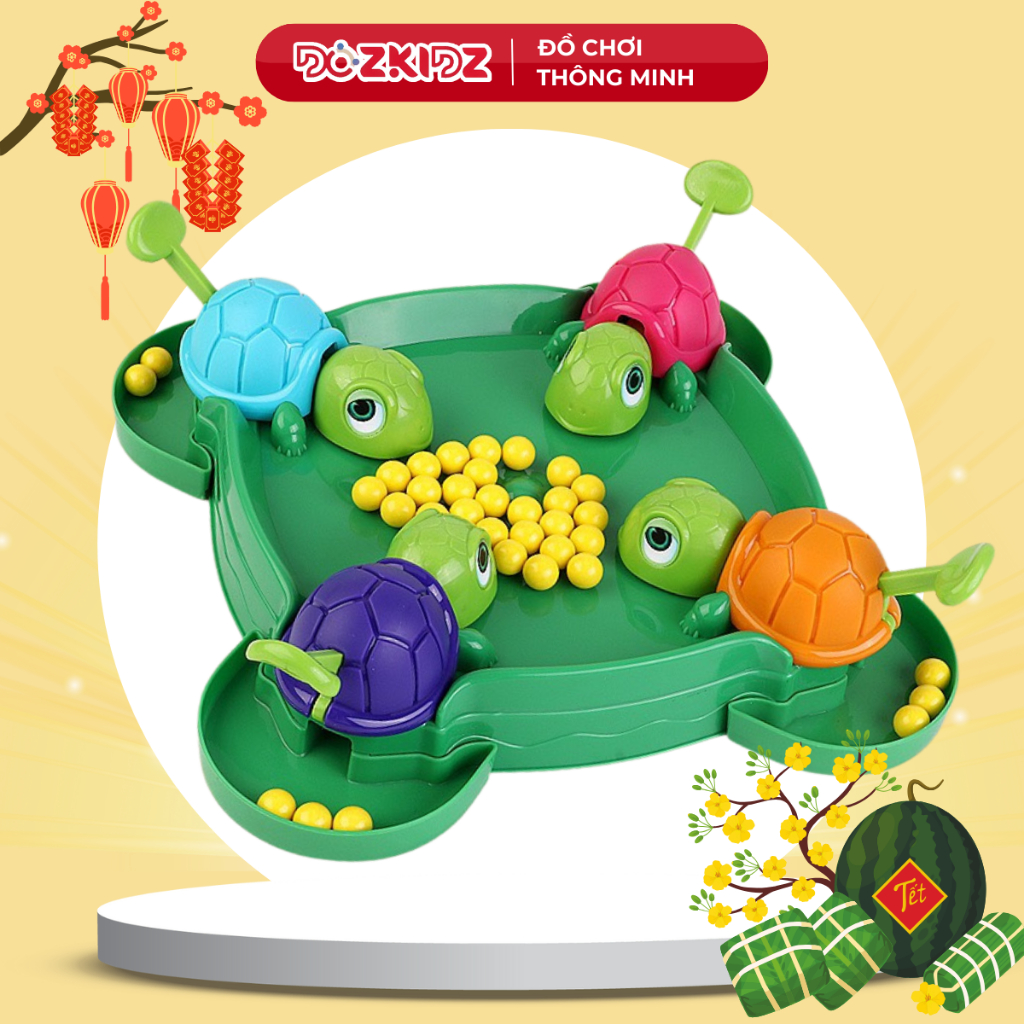 Đồ chơi bộ Rùa ăn hạt ngộ nghĩnh vui chơi giải trí cho bé - DOZKIDZ