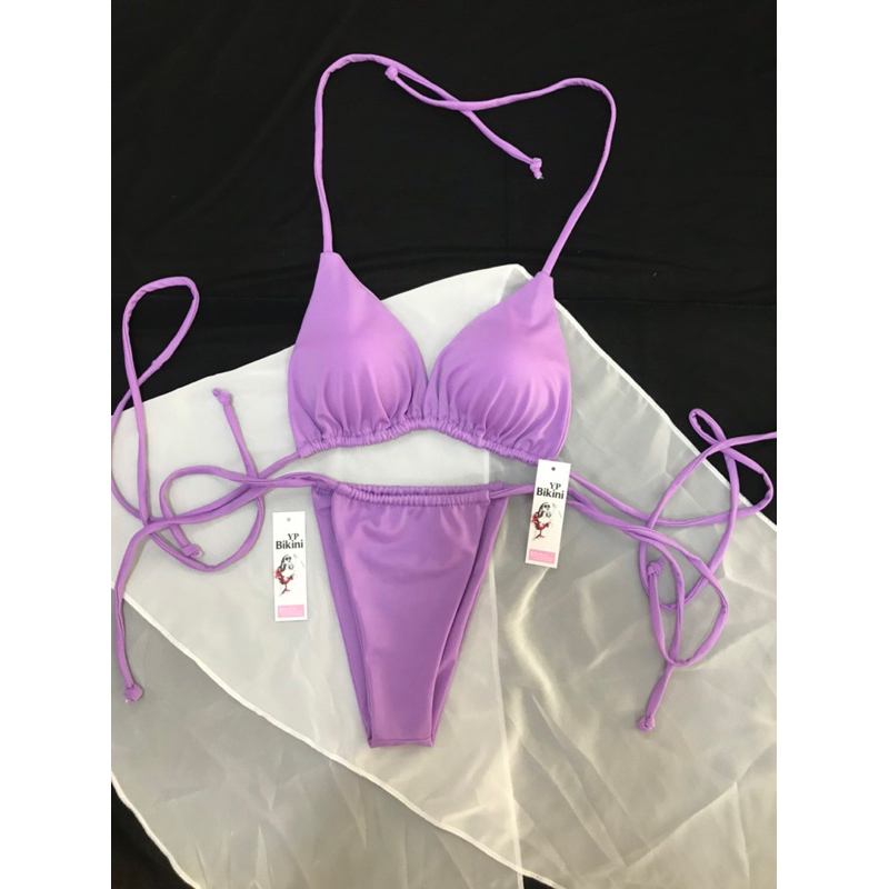 Bikini Đồ Bơi 2 Mảnh Basic Cột Dây Tam Giác Đẹp Quyến Rủ Nhiều Màu | BigBuy360 - bigbuy360.vn