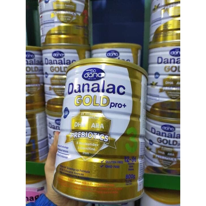 Sữa Danalac Gold Pro+ Số 2 Hộp 800g Date 10 2024