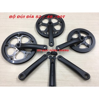 Đùi đĩa đơn xe đạp fixed gear 52 / 48 / 40 răng , hợp kim nhôm .