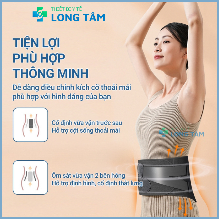 Đai Lưng Cột Sống Thoát Vị Đĩa Đệm MK-Z6 [ BẢO HÀNH 24 THÁNG] Hỗ Trợ Điều Trị Thoát Vị Đĩa Đệm - Thoái Hóa Đốt Sống