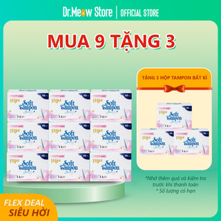 Combo 9 hộp tampon DrMiju 8 cây - siêu thấm hút - không rò rỉ