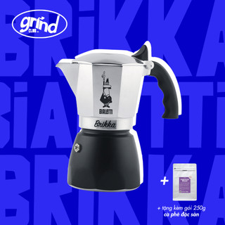Ấm cà phê Bialetti Brikka (2023) - tặng gói cà phê rang mới từ GRINDCLUB™