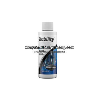 SEACHEM STABILITY 100ML | 250ML | 325ML |500ML - VI SINH SỐNG HỖ TRỢ LÀM TRONG NƯỚC NHANH CHÓNG CHO HỒ CÁ THỦY SINH