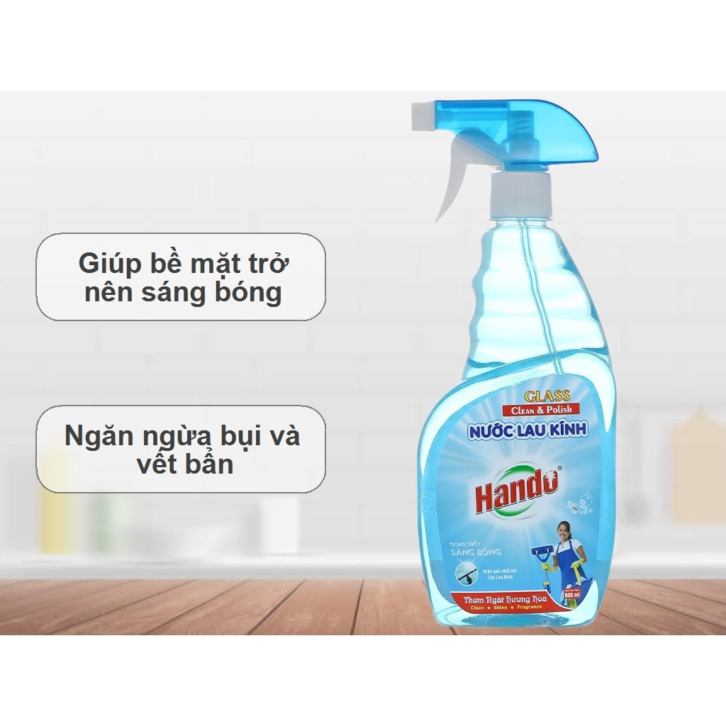 Nước lau kính Hando chai 600ml