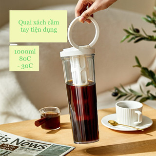(Sẵn hàng- ship hoả tốc)  Bình pha cafe cold brew, bình ủ trà, cafe dung tích 1L