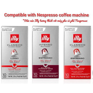 ( Ship hoả tốc - sẵn hàng) Viên Nén Cafe illy Cho Tất Cả Dòng Máy Nespresso