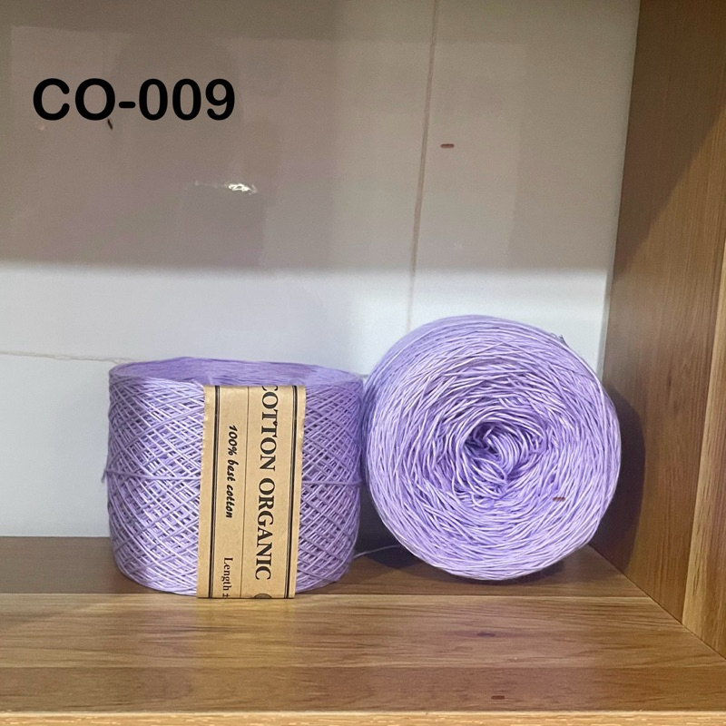 Sợi hè cotton organic 100% đan móc (cuộn 200gr)