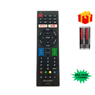 Remote điều khiển tivi sharp mã 01, điều khiển tv sharp - tặng kèm pin - gdct