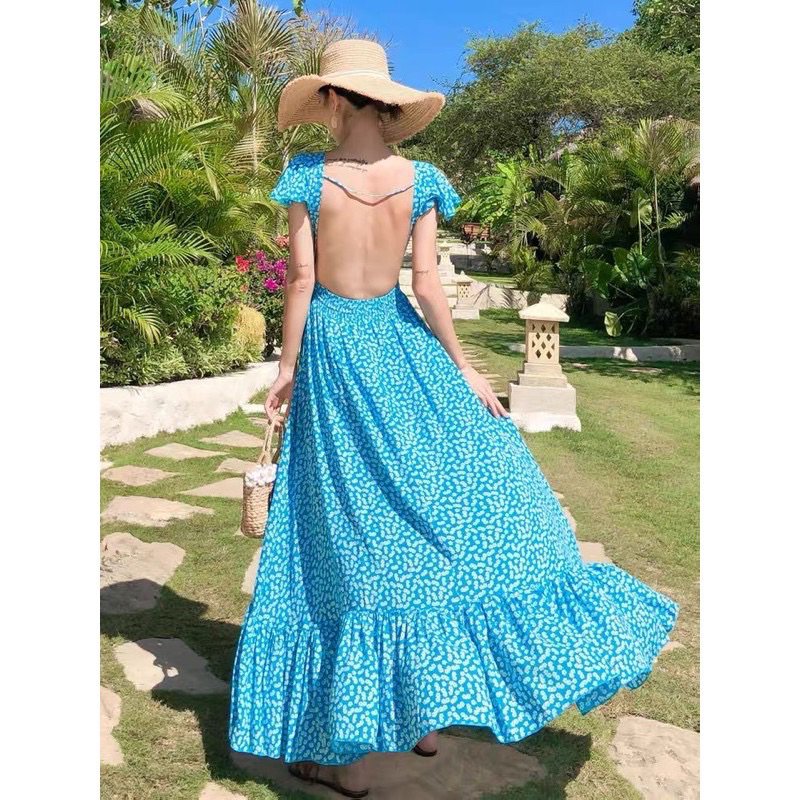 SẴN SHIP🔥QCCC💥 ĐẦM MAXI chất đũi lụa mịn sang chảnh (đi biển và du lịch cực nổi)