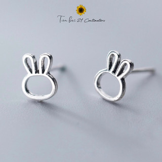 Khuyên tai bạc Tai thỏ Bông tai bạc Tiệm bạc 21 Centimeters